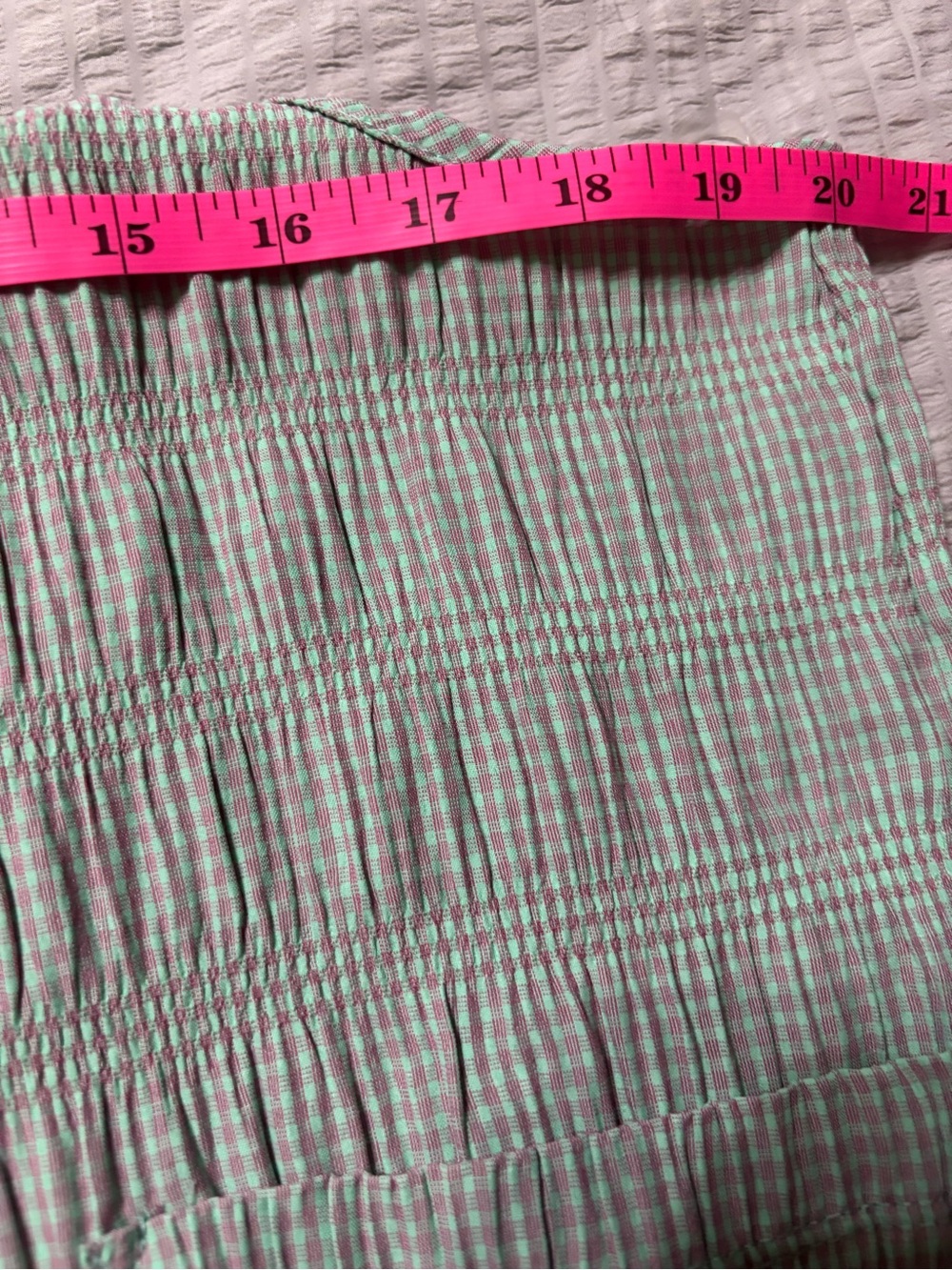 🌴🌴🌴Smocked Tie-Shoulder Romper in Sage Green - Picture 7 of 7